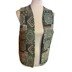 Vintage 70s tapestry vest